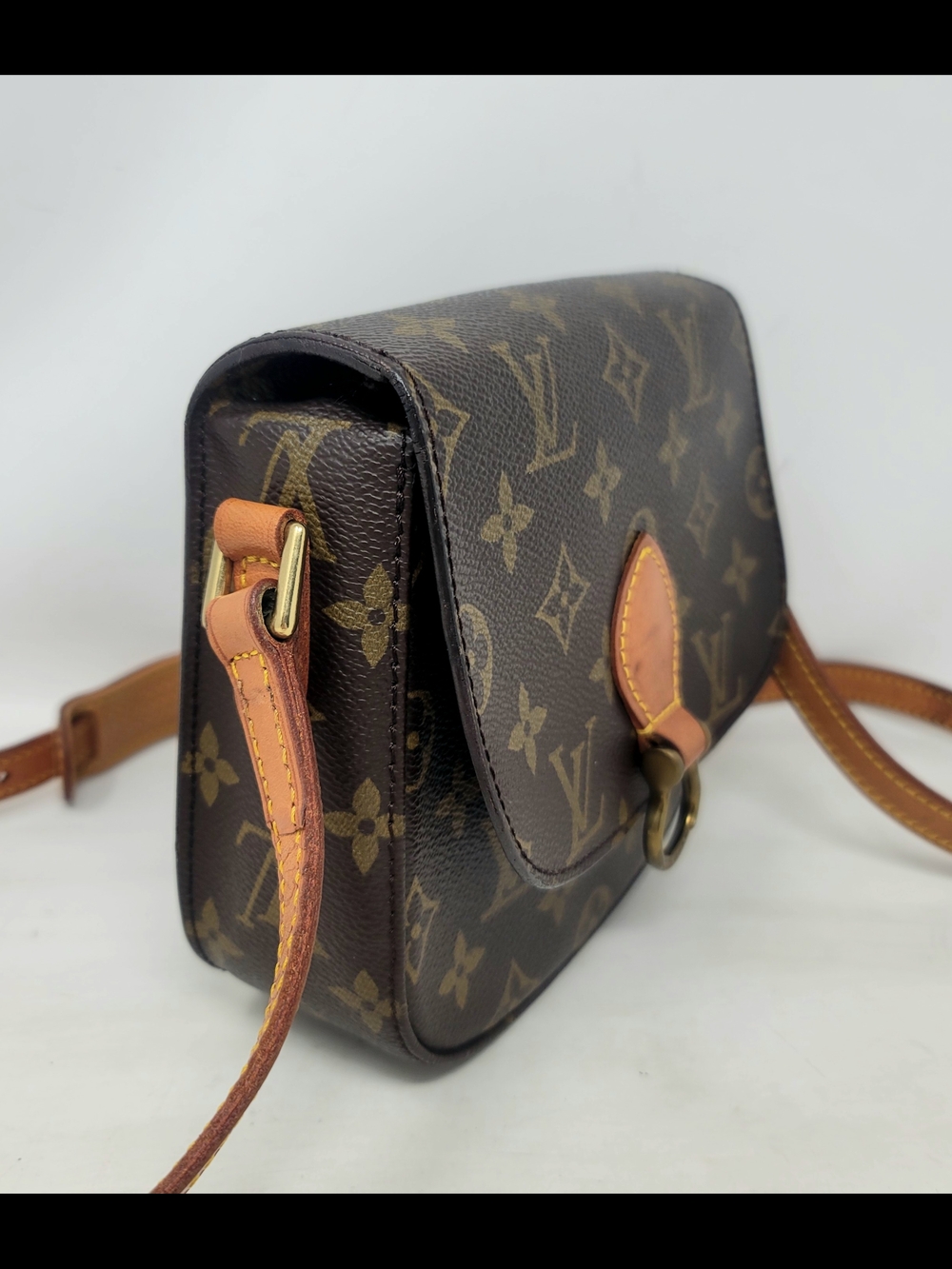 Louis Vuitton Saint Cloud PM Monogram Leather Crossbody Hand Bag Authentic - Picture 2 of 15